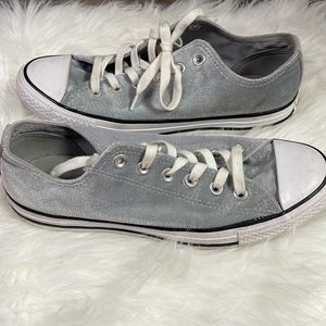 Converse All Star Gray Velvet Sneakers Size 9